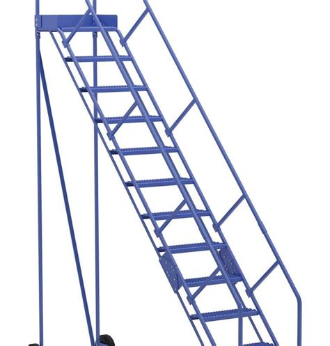 Ballymore Sw Ta 5 24 5 Step Gray Steel 50 Degree Stairway Slope Rolling