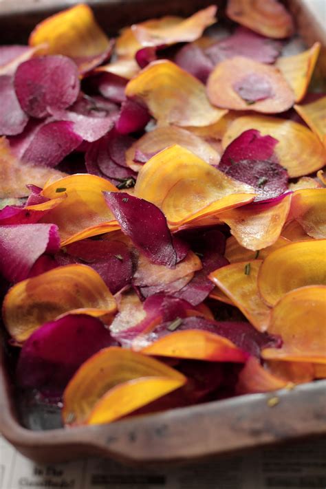 Then you just dehydrate the mixture until they are chewy and ready to enjoy. Homemade Beet Chips - Live Simply