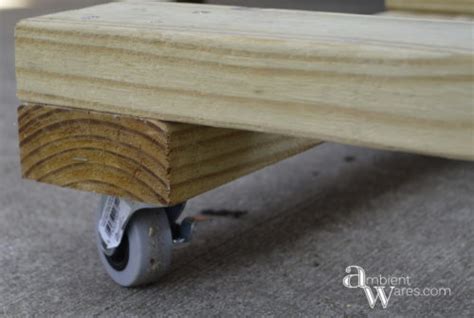 They are generally made from four pieces of wood with four casters; How to Make a Furniture Dolly | Ambient Wares