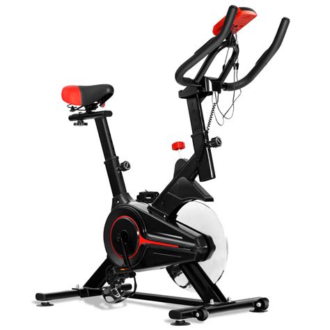 goplus indoor cycling bike exercise cycle trainer fitness cardio workout lcd display