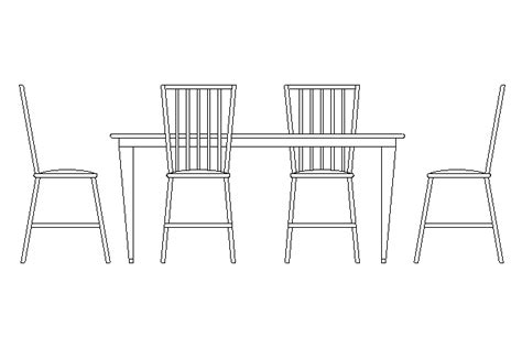 How To Draw A Table Side View