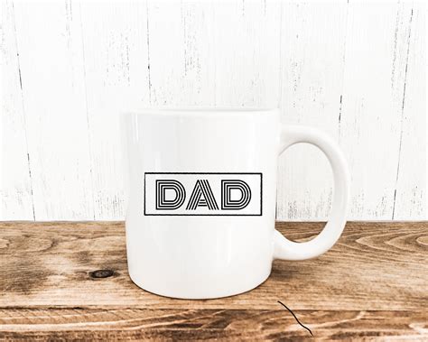 Dad Coffee Mug Retro Dad Mugs Fathers Day Mug Etsy Fathers Day