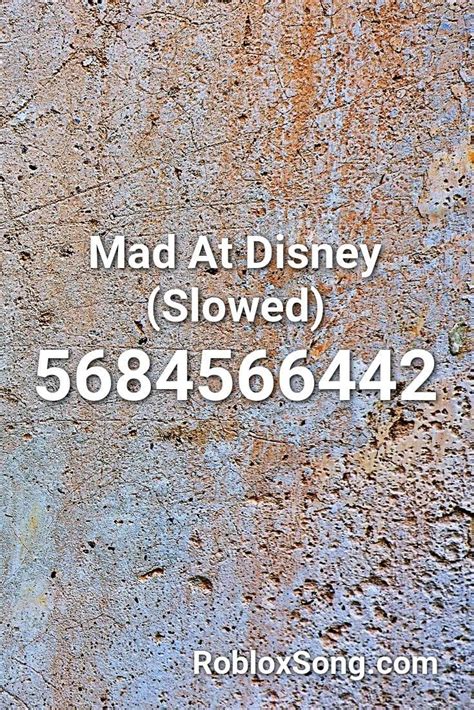 Type the name of the 'mad at disney' is that exception! Mad At Disney (slowed) Roblox ID - Roblox Music Codes ...