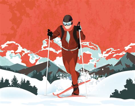 Ski Illustration Visually
