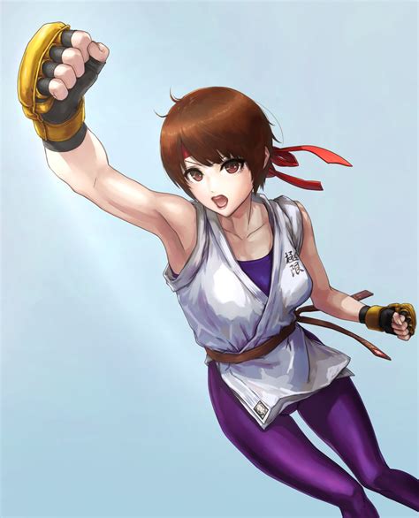 Yuri Sakazaki The King Of Fighters And 3 More Drawn By Lg