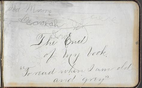 Heirlooms Reunited 1880s Autograph Album Of Ida Moore Student At