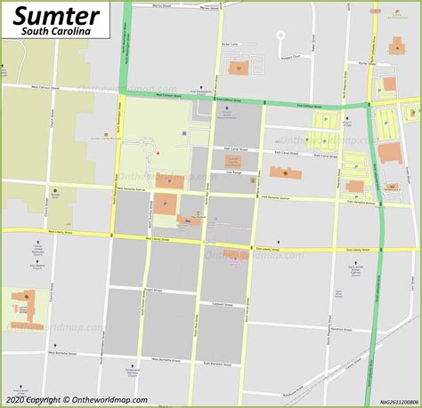 Sumter Map South Carolina Us Discover Sumter With Detailed Maps
