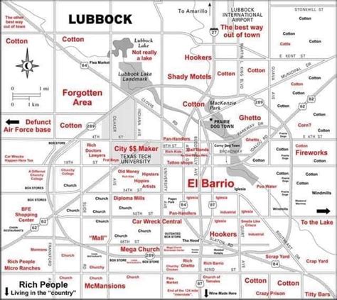 On The Map Of Texas Lubbock Texas