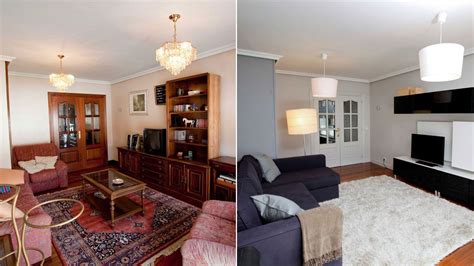 Como reformar una cocina con poco presupuesto. Renovar el salón - Antes y después