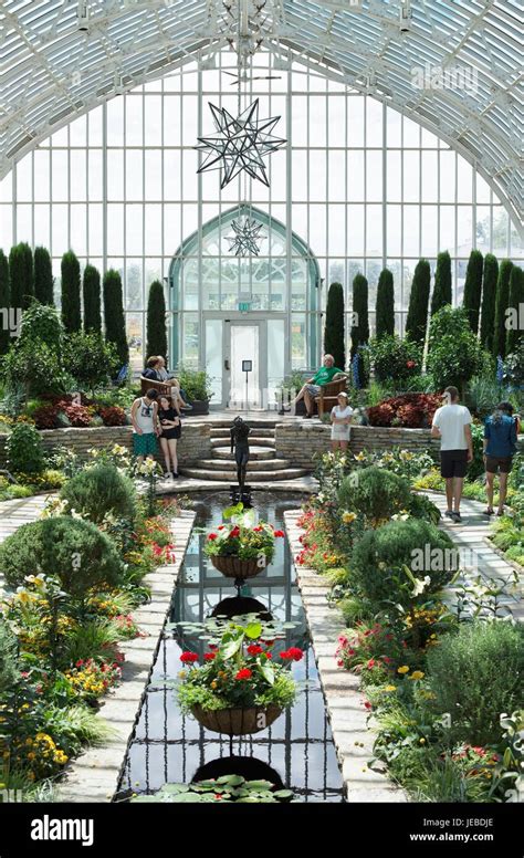The Sunken Garden At The Como Zoo And Conservatory In St Paul