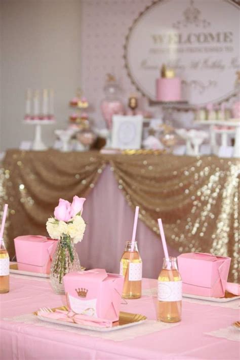 This pink and gold 50th birthday decorating kit with balloons has everything you need to decorate a 50th birthday. Kara's Party Ideas » Pink and Gold Princess Party with ...