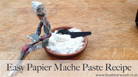 How To Make An Easy Paper Mache Glue Paste Recipe Using Flour And Water Youtube