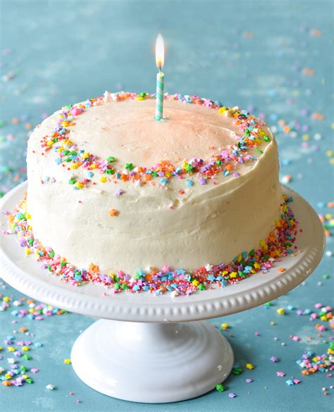 Vanilla Birthday Cake With Old Fashioned Vanilla Buttercream Once