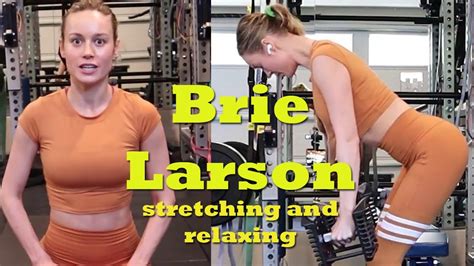 Yoga Stretching And Relaxing With Brie Larson Youtube