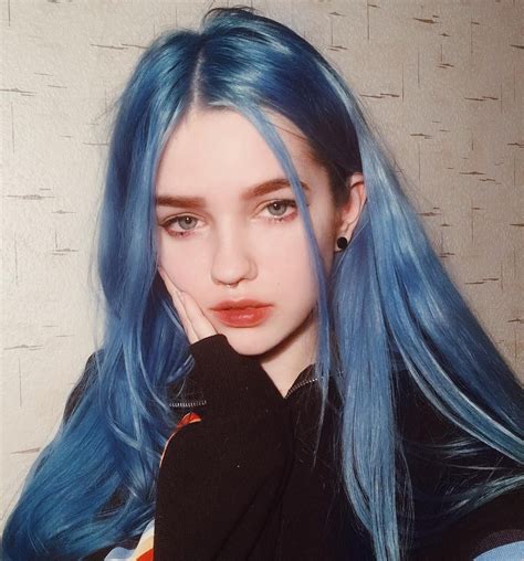 Repost ️ ️ ️stunning Blue Hair Syntheticwigs Bluehair Hair Color