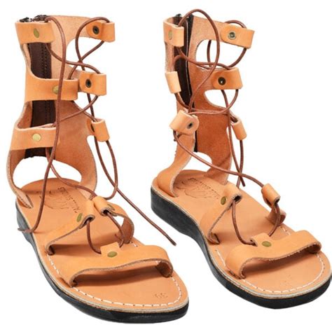 Roman Gladiator Leather Sandals Ready For Battle