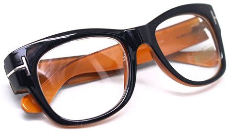 Oversized Square Thick Horn Rimmed Clear Lens Eye