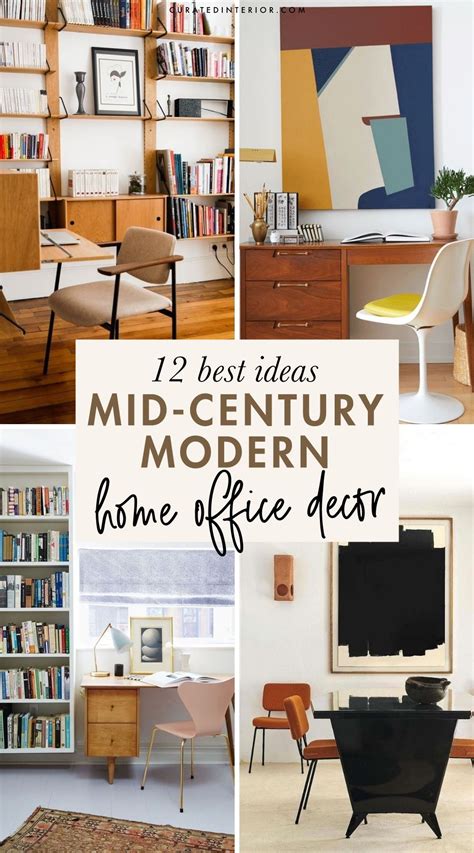 15 Brilliant Mid Century Modern Office Decor Ideas