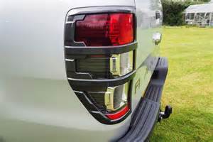 For Ford Ranger T6 2012 Tailgate Light Cover Surrounds Carbon Fibre