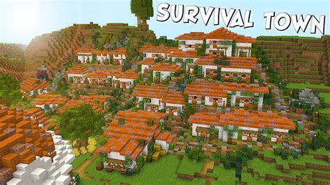 Build The Best Minecraft Survival Town Creepergg