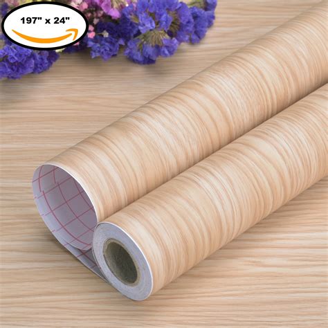 Easy to hang and had the. Art3d Peel and Stick Wallpaper Wood Wall Paper Self ...
