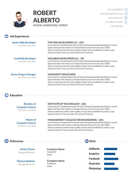 Free Resume Templates Downloads For Microsoft Word Assistwery