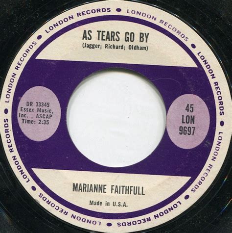 Marianne Faithfull As Tears Go By 1964 Vinyl Discogs