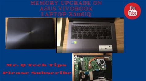 How To Upgrade Memory On Asus Vivobook Laptop X510uq Youtube