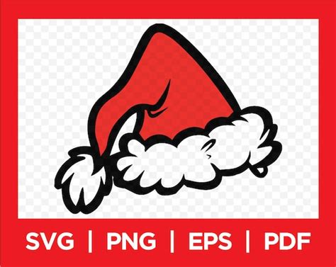 Santa Hat Svg Christmas Hat Svg Hat Svg Santa Svg Christmas Etsy