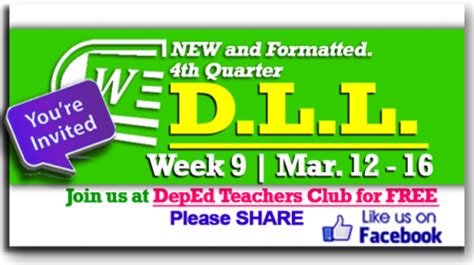 Week Th Quarter Daily Lesson Log Archives The Deped Teachers Club