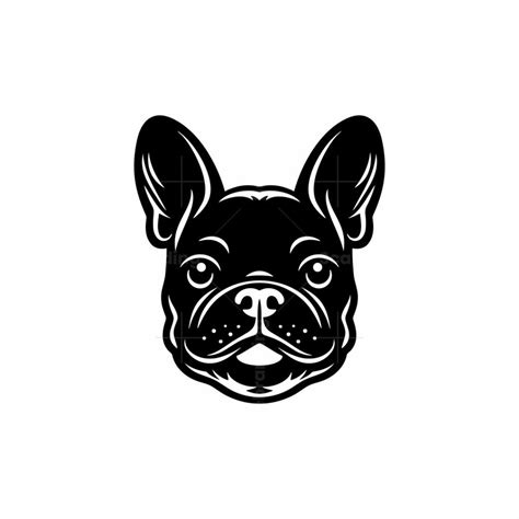 Geometric French Bulldog Logo