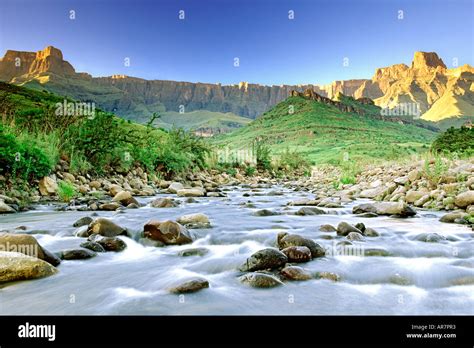 The Amphitheatre And The Tugela River In The Drakensberg Mountains Of