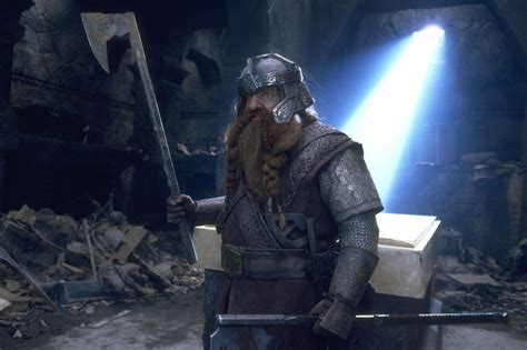 Gimli Standing Over Balins Tomb In Moria Look Out Yall Done Made