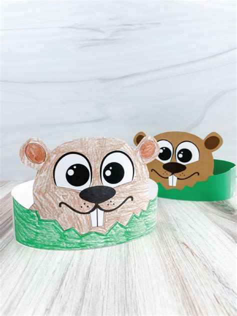 Groundhog Day Headband Craft With Free Printable Template