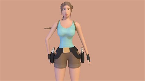 Lara Croft 3d Model 20 Blend Free3d