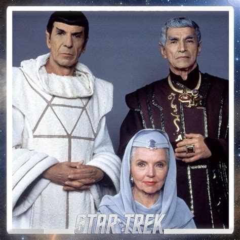 Two Men And A Woman In Star Trek Costumes