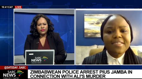 Zimbabwe Police Arrest Pius Jamba In Connection With The Murder Of Moreblessing Ali Youtube
