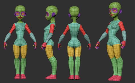 3ds Max Low Poly Character Zbrush Character Character Model Sheet