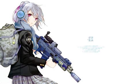 Guns Anime Girl Wallpaper 1920x1200 14798