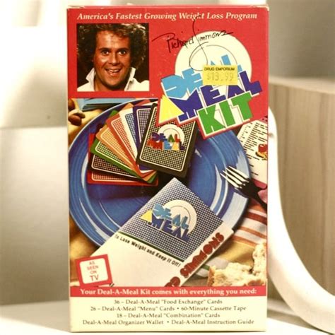 Vintage Richard Simmons 1987 Deal A Meal Diet Kit By Jlynel