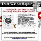 Whirlpool Duet Washer Repair Manual Images