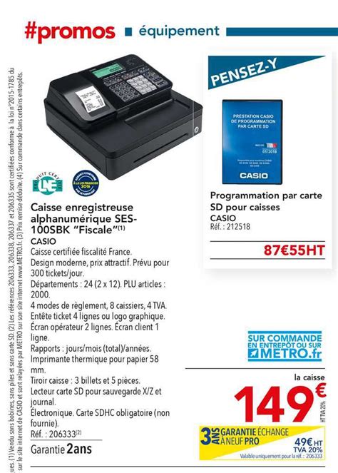 We did not find results for: Offre Caisse Enregistreuse Se-c450mb Fiscale Casio chez METRO