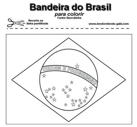 Desenho Ou Molde Da Bandeira Do Brasil Para Pintar Ou Preparar Atividade Espa O Educar