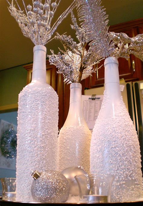Painted Wine Bottle Christmas Decor Pictures Photos And Images For