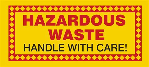 Hazardous Waste Label Hazardous Waste Handle With Care Mhzw Psp