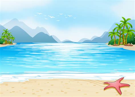 A view of the beach 361939 - Download Free Vectors ...