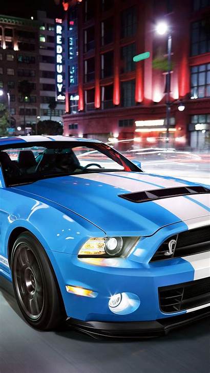 Android Mobil Shelby Ford Biru Mustang Gambar
