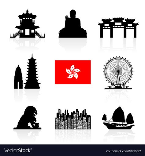 Hong Kong Icon Royalty Free Vector Image Vectorstock