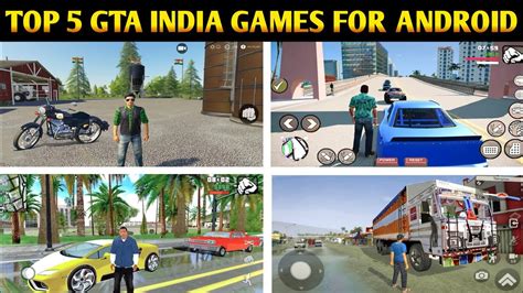 Top 5 Gta India Games For Android Open World Games For Android 2022