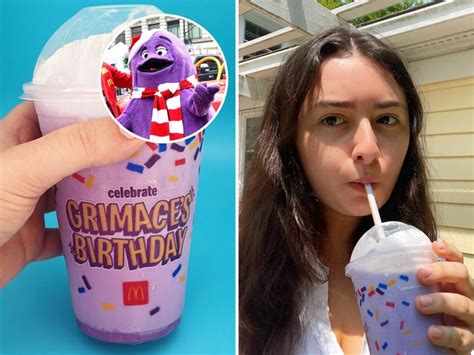 We Tried The Purple Grimace Milkshake From Mcdonalds And Still Cant
